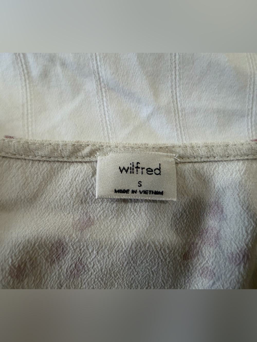 Wilfred Cream Crop Top with Pink Floral Print - Picture 5 of 7